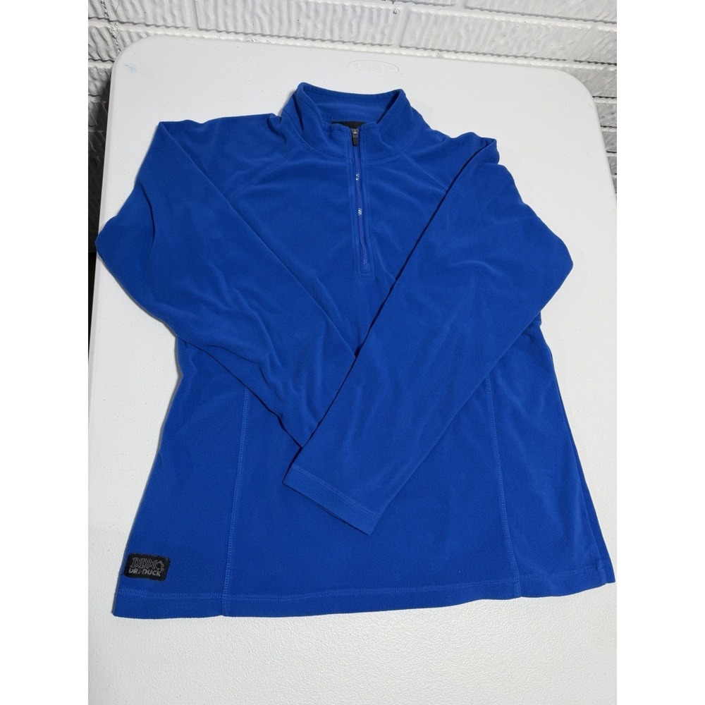 Dri Duck 1/4 Zip Fleece Pullover Fleece 3/4 Zip Blue Womens Large